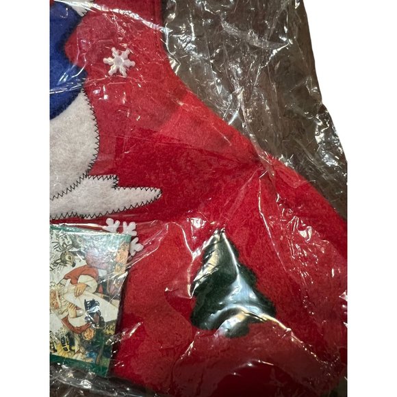 Vintage Wee Wuvables Christmas Collection Stocking Snowman 13.5" Tall NWT - Picture 3 of 5